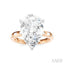 Pear Shape Semi-Mount Diamond Engagement Ring