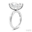 Emerald Shape Semi-Mount Diamond Engagement Ring