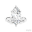 Marquise Shape Semi-Mount Diamond Engagement Ring