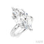 Marquise Shape Semi-Mount Diamond Engagement Ring