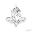 Marquise Shape Semi-Mount Diamond Engagement Ring