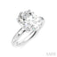 Oval Shape Semi-Mount Diamond Engagement Ring