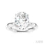 Oval Shape Semi-Mount Diamond Engagement Ring