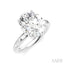 Oval Shape Semi-Mount Diamond Engagement Ring