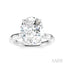 Oval Shape Semi-Mount Diamond Engagement Ring