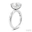 Oval Shape Semi-Mount Diamond Engagement Ring