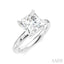 Princess Shape Semi-Mount Diamond Engagement Ring