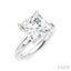 Princess Shape Semi-Mount Diamond Engagement Ring