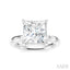 Princess Shape Semi-Mount Diamond Engagement Ring