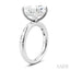 Princess Shape Semi-Mount Diamond Engagement Ring