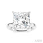 Princess Shape Semi-Mount Diamond Engagement Ring