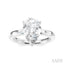 Pear Shape Semi-Mount Diamond Engagement Ring