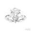 Pear Shape Semi-Mount Diamond Engagement Ring