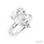 Pear Shape Semi-Mount Diamond Engagement Ring