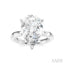 Pear Shape Semi-Mount Diamond Engagement Ring