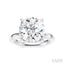 Round Shape Semi-Mount Diamond Engagement Ring