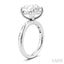 Round Shape Semi-Mount Diamond Engagement Ring