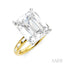 Emerald Shape Semi-Mount Diamond Engagement Ring