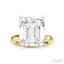 Emerald Shape Semi-Mount Diamond Engagement Ring