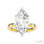Marquise Shape Semi-Mount Diamond Engagement Ring