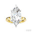 Marquise Shape Semi-Mount Diamond Engagement Ring