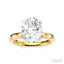 Oval Shape Semi-Mount Diamond Engagement Ring