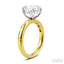 Oval Shape Semi-Mount Diamond Engagement Ring