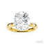 Oval Shape Semi-Mount Diamond Engagement Ring