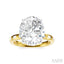 Oval Shape Semi-Mount Diamond Engagement Ring