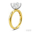 Princess Shape Semi-Mount Diamond Engagement Ring