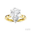 Pear Shape Semi-Mount Diamond Engagement Ring