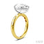 Pear Shape Semi-Mount Diamond Engagement Ring