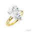 Pear Shape Semi-Mount Diamond Engagement Ring
