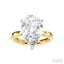 Pear Shape Semi-Mount Diamond Engagement Ring