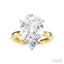 Pear Shape Semi-Mount Diamond Engagement Ring