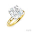 Round Shape Semi-Mount Diamond Engagement Ring
