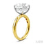 Round Shape Semi-Mount Diamond Engagement Ring