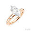 Marquise Shape Semi-Mount Diamond Engagement Ring