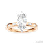 Marquise Shape Semi-Mount Diamond Engagement Ring