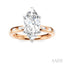 Marquise Shape Semi-Mount Diamond Engagement Ring