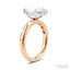 Marquise Shape Semi-Mount Diamond Engagement Ring