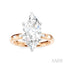 Marquise Shape Semi-Mount Diamond Engagement Ring