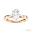 Oval Shape Semi-Mount Diamond Engagement Ring