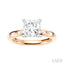 Princess Shape Semi-Mount Diamond Engagement Ring