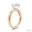 Pear Shape Semi-Mount Diamond Engagement Ring