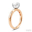 Round Shape Semi-Mount Diamond Engagement Ring
