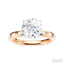 Round Shape Semi-Mount Diamond Engagement Ring
