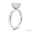 Emerald Shape Semi-Mount Diamond Engagement Ring