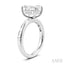 Emerald Shape Semi-Mount Diamond Engagement Ring