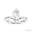 Marquise Shape Semi-Mount Diamond Engagement Ring